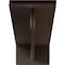 Ekena Millwork Heaton Hidden Support Steel Bracket w/ 14" Support Depth, Hammered Brown 3"W x 18"D x 2"H BKTM03X18X02HEHBR - alternate 7